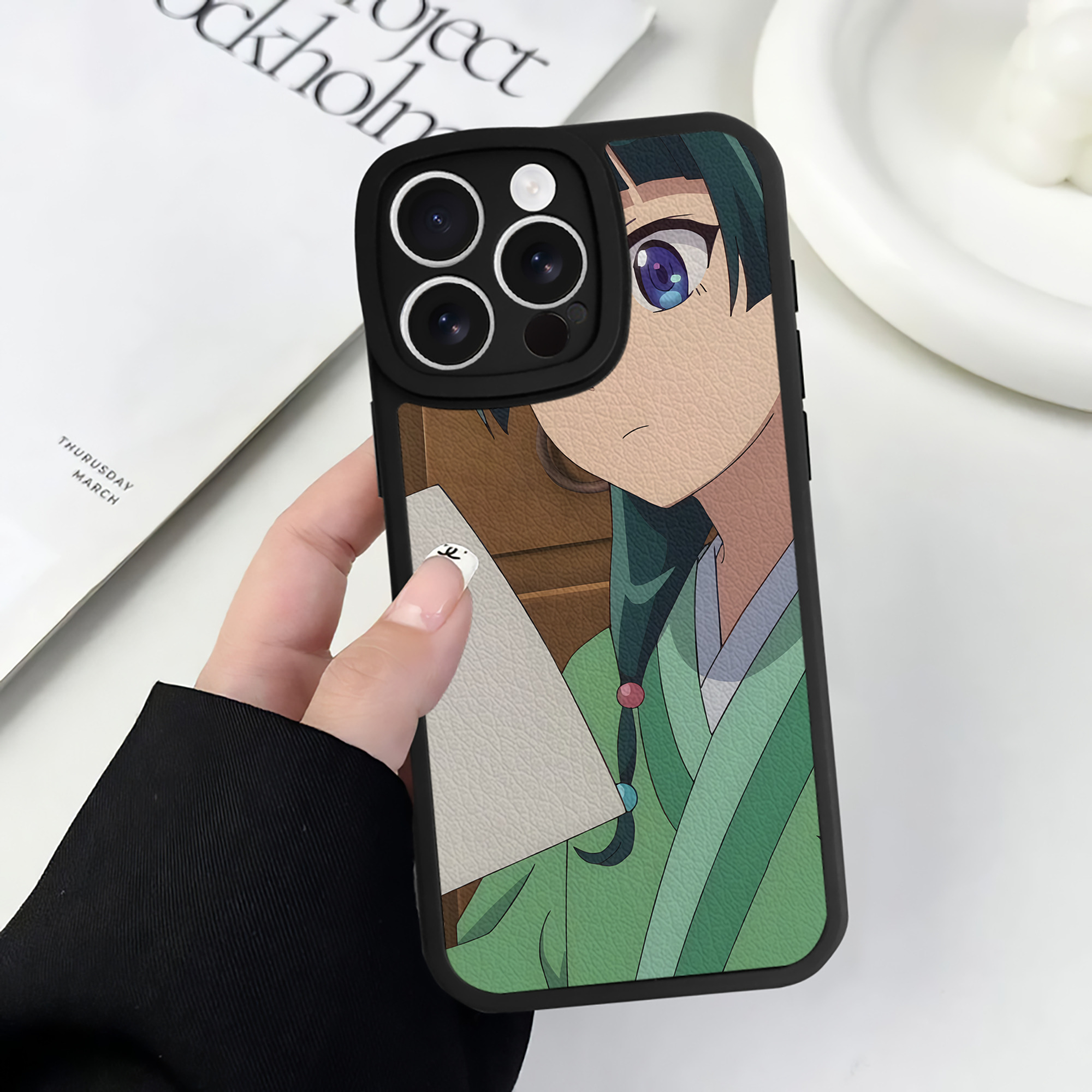 薬屋のひとりごと The Apothecary Diaries 【iPhone 16シリーズ対応】シリコンスマホケース（レザー調） 材質：シリコン